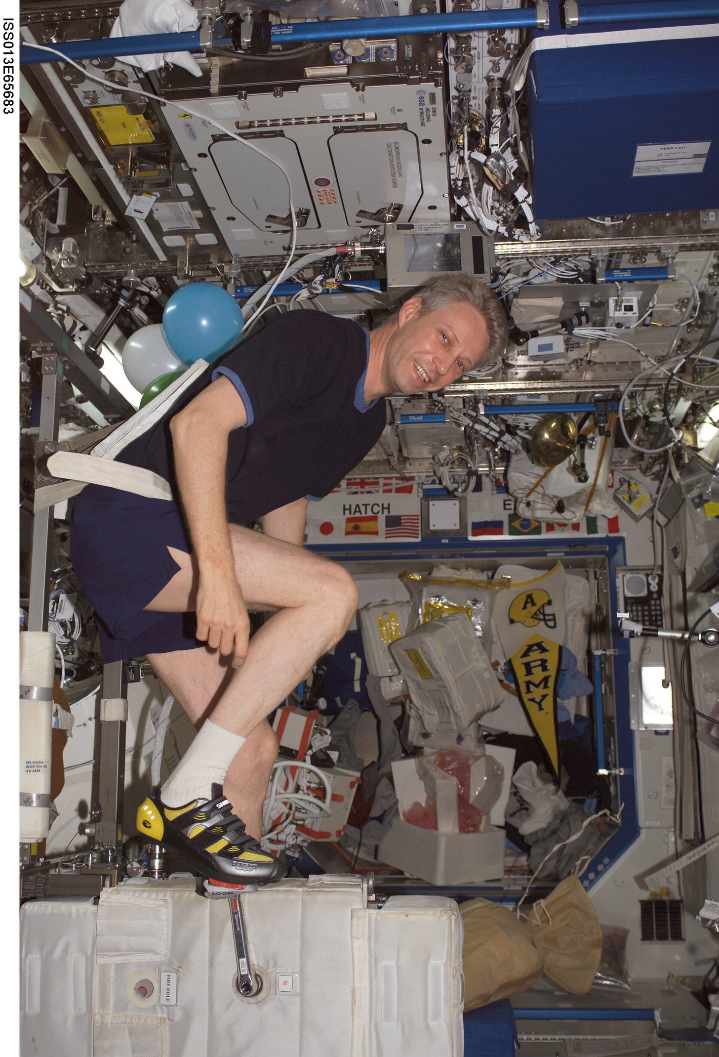 Exercising on board the ISS Exercising on board the ISS