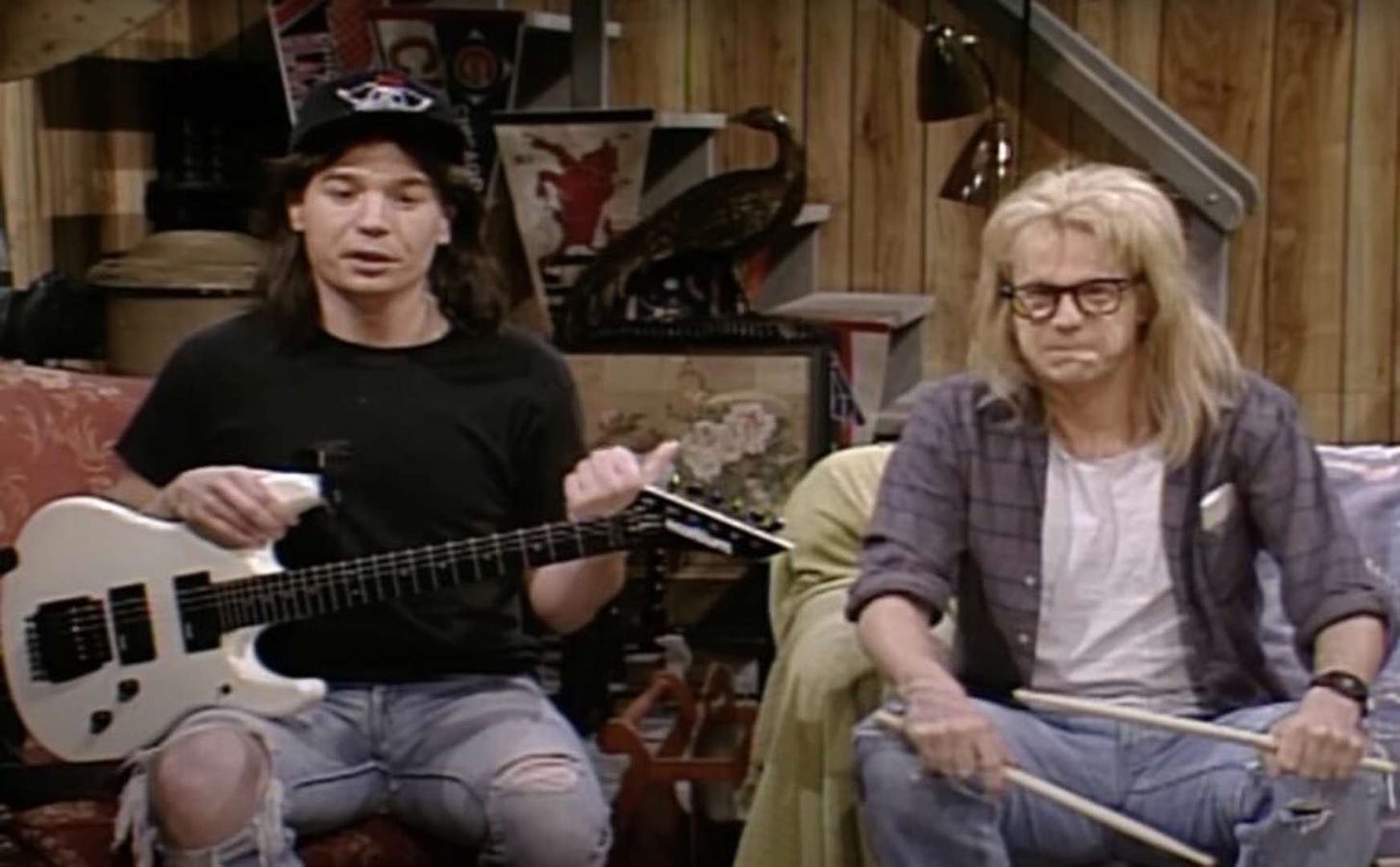 Wayne Campbell and Garth Algar