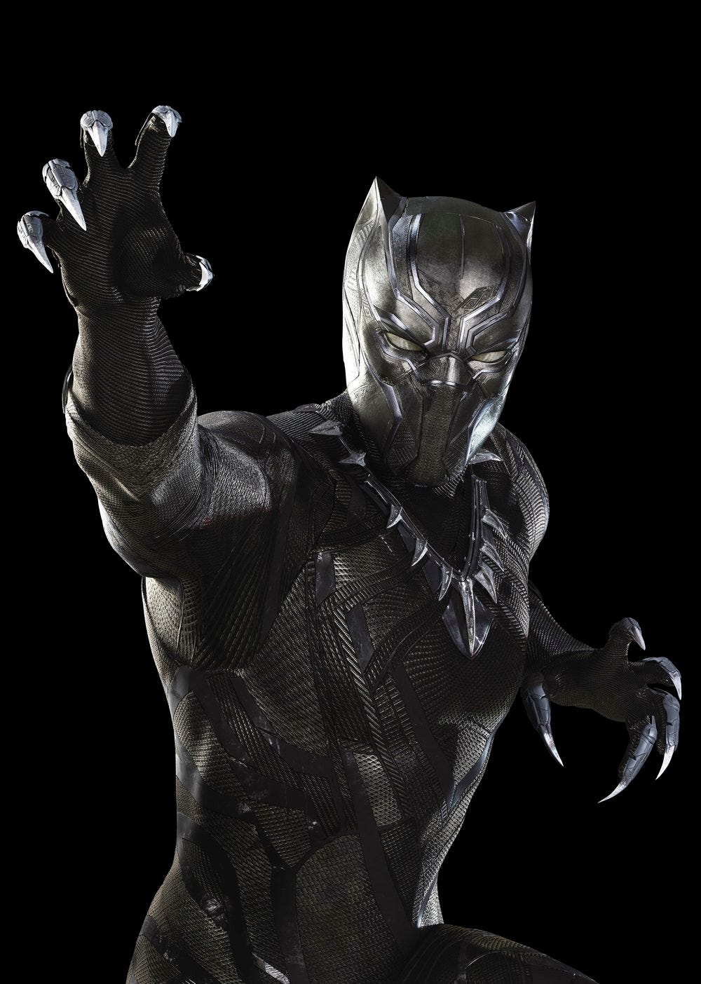 Black Panther, played by Chadwick Boseman