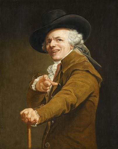 Portrait of the Artist with a Mocking Face