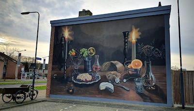Mural by Colectivo Licuado in Breda