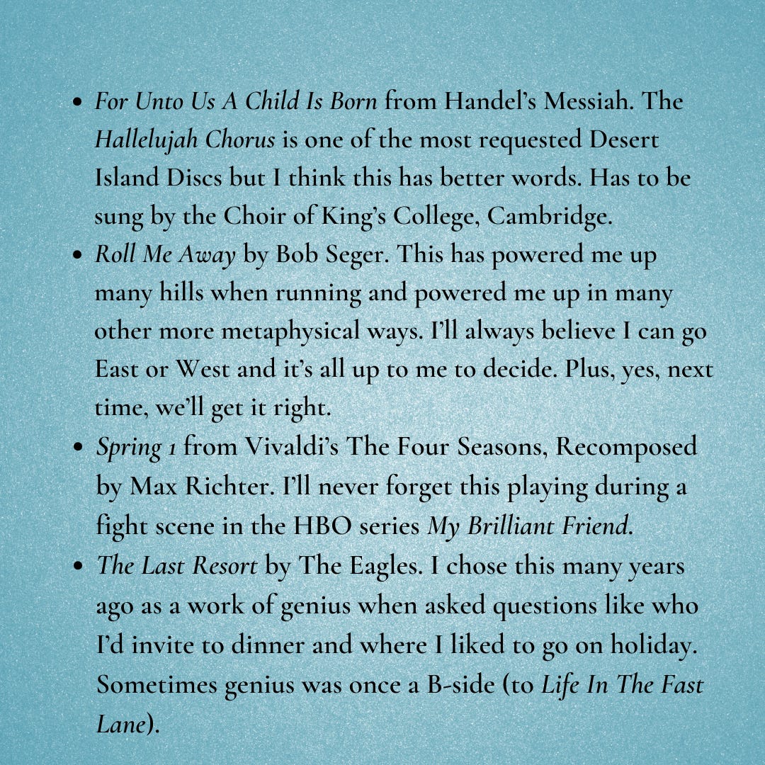 Image By Author - Desert Island Discs