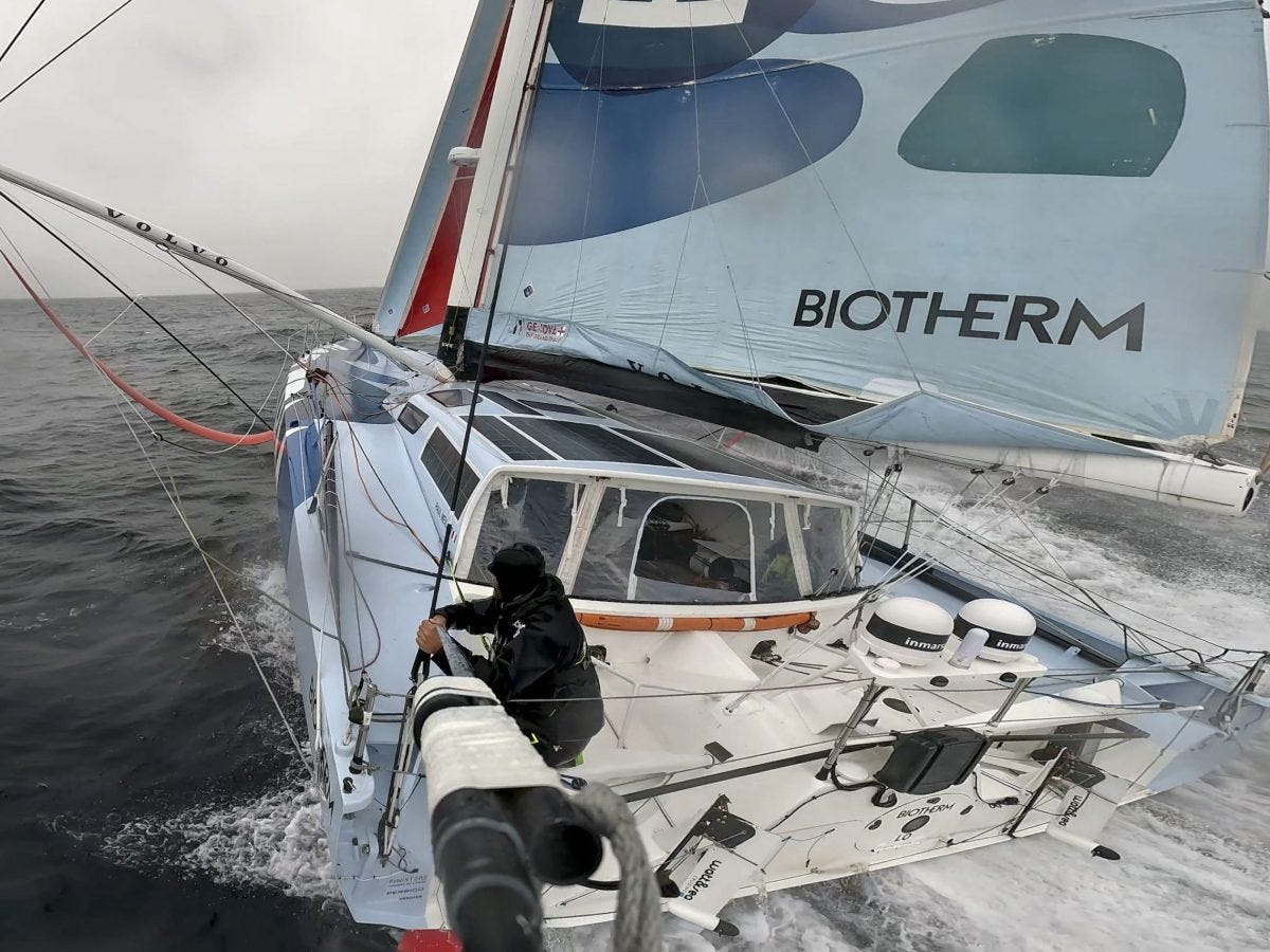The Ocean Race: Biotherm finish leg 5 on shortened course