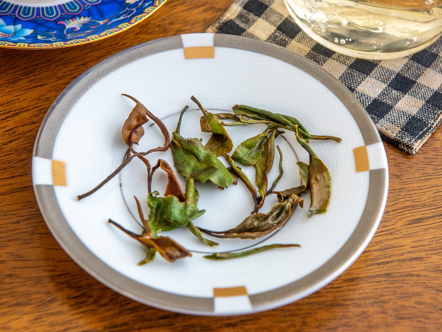 ID: Harmony white tea wet leaf