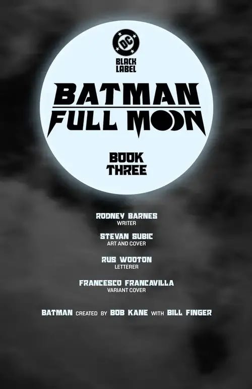 DC Preview: Batman: Full Moon #3