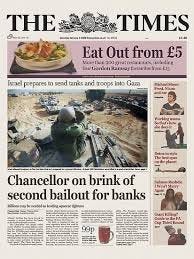 The Times 03/Jan/2009 Chancellor on brink of second bailout for banks