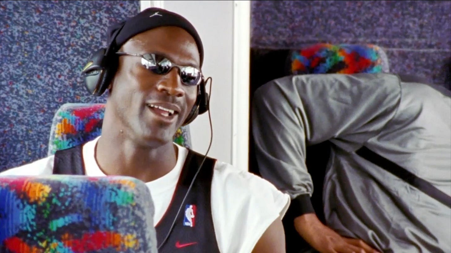 Can someone identify the headphones Michael Jordan was wearing (circa 1998)  in The last dance? : r/headphones