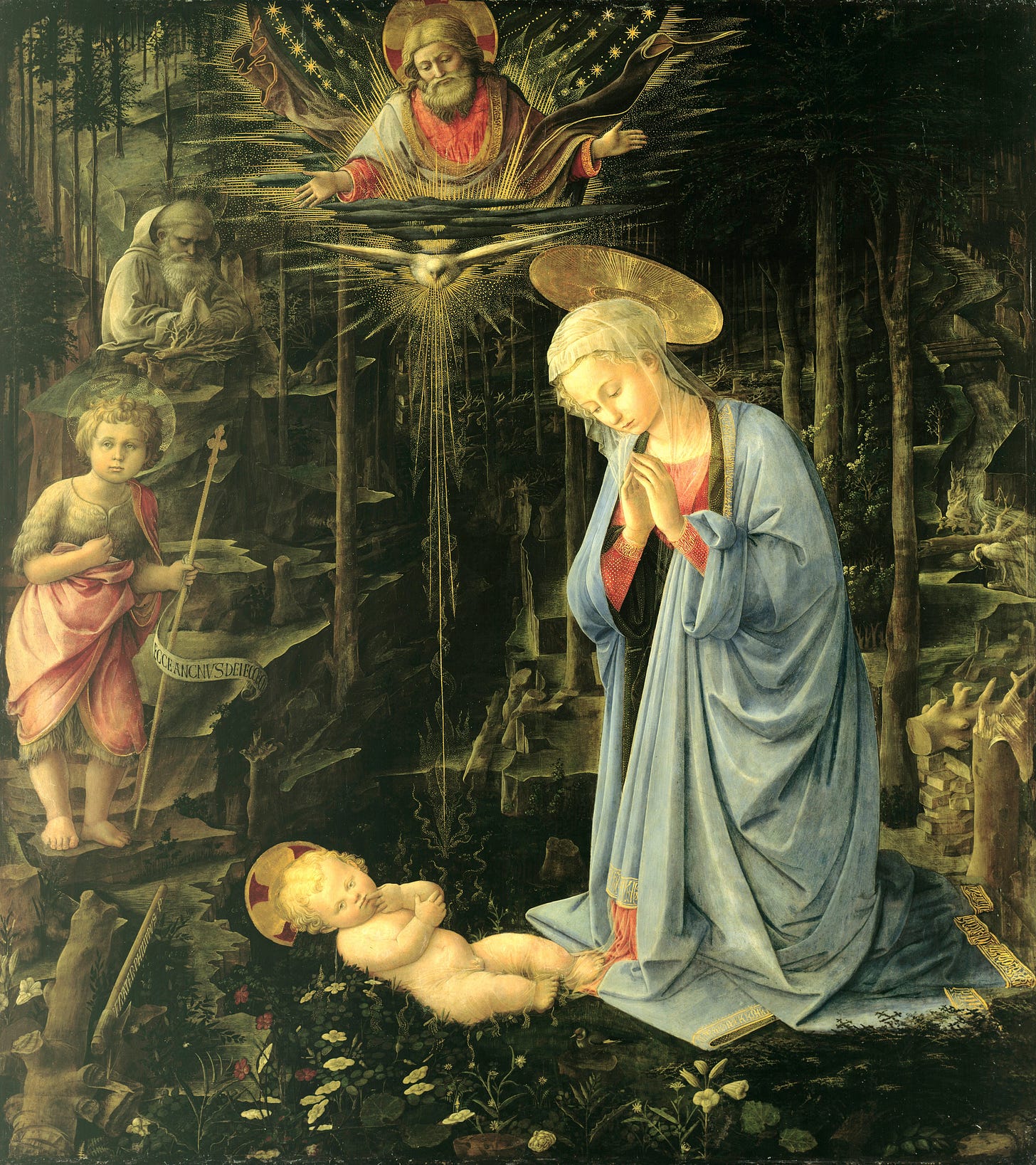 https://upload.wikimedia.org/wikipedia/commons/d/d7/Fra_Filippo_Lippi_-_The_Adoration_in_the_Forest_-_Google_Art_Project.jpg