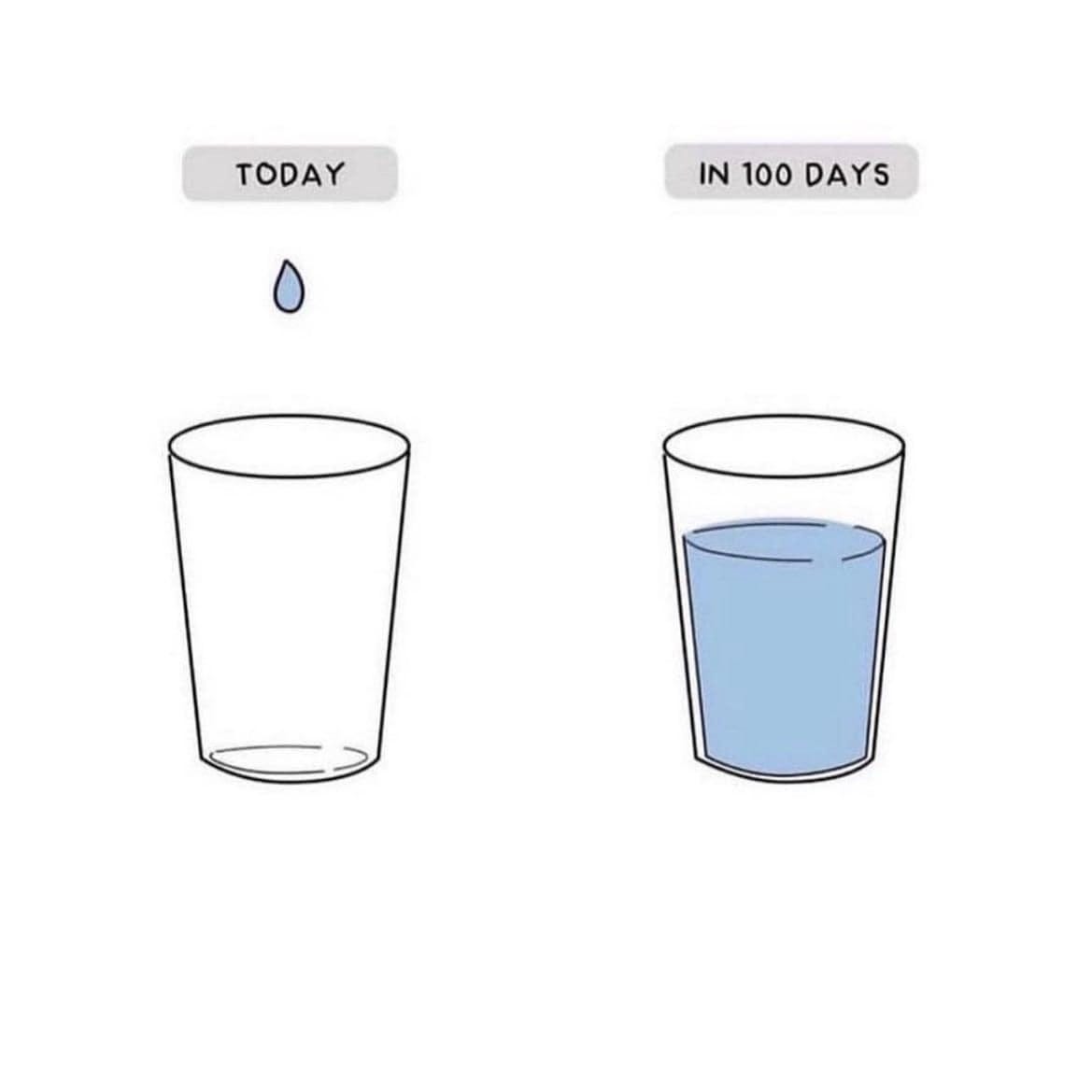May be an image of drink, body of water and text