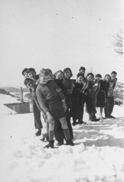 <p>Jewish children sheltered by the Protestant population of the village of <a href="/narrative/11043">Le Chambon-sur-Lignon</a>. France, 1941–44.</p>