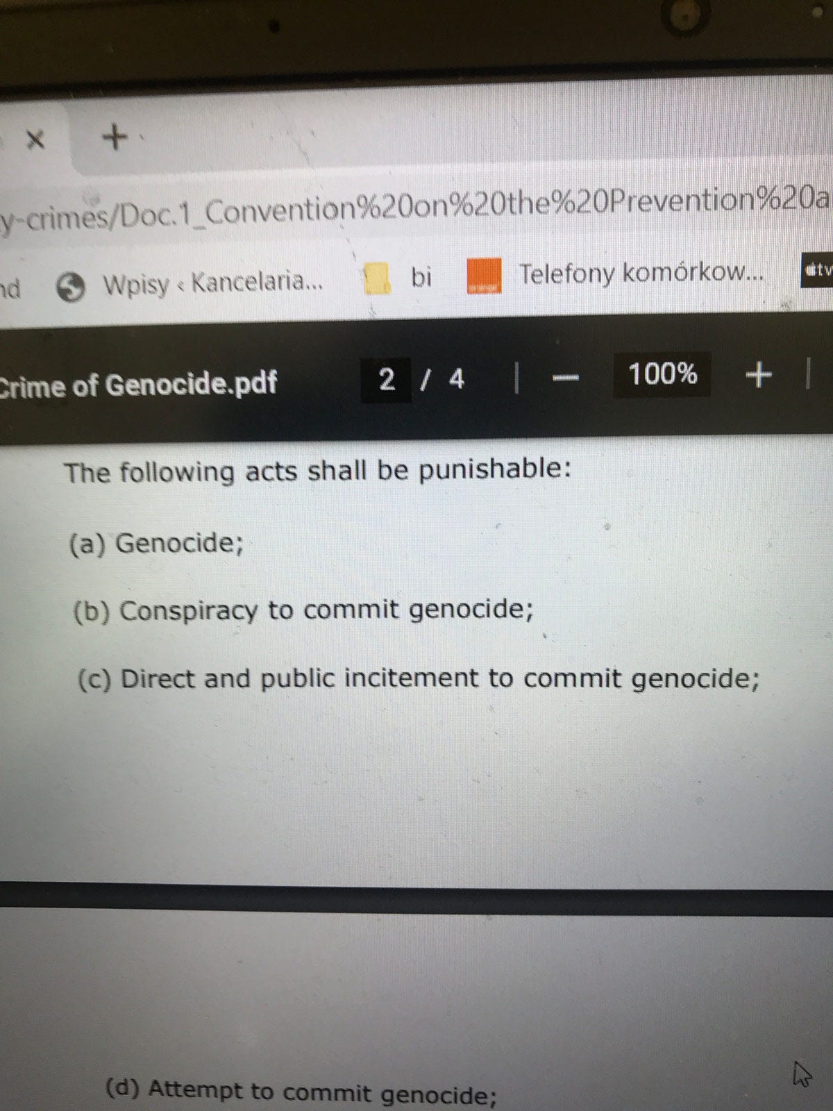 Incitement to Commit Genocide