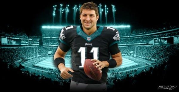 tim tebow signed by eagles 2015