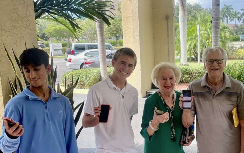 Teens Volunteer to Help Seniors Learn Technology, Forging Friendships Along the Way