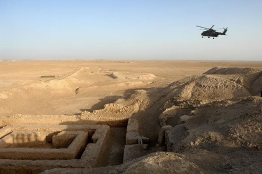 Uruk Archaealogical site at Warka, Iraq (Public Domain)