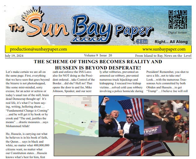 Sun Bay Paper highlights Trumpamania, local news, COVID-19 vaccine deaths, election integrity, and more. Don't miss the highlights and community updates.