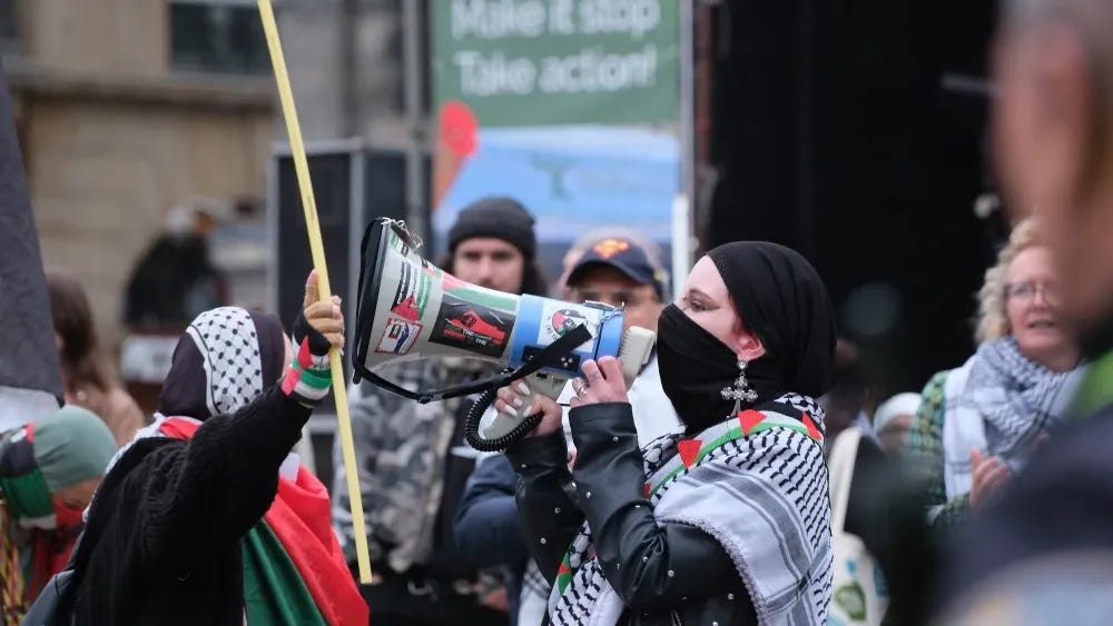 Protesto palestino