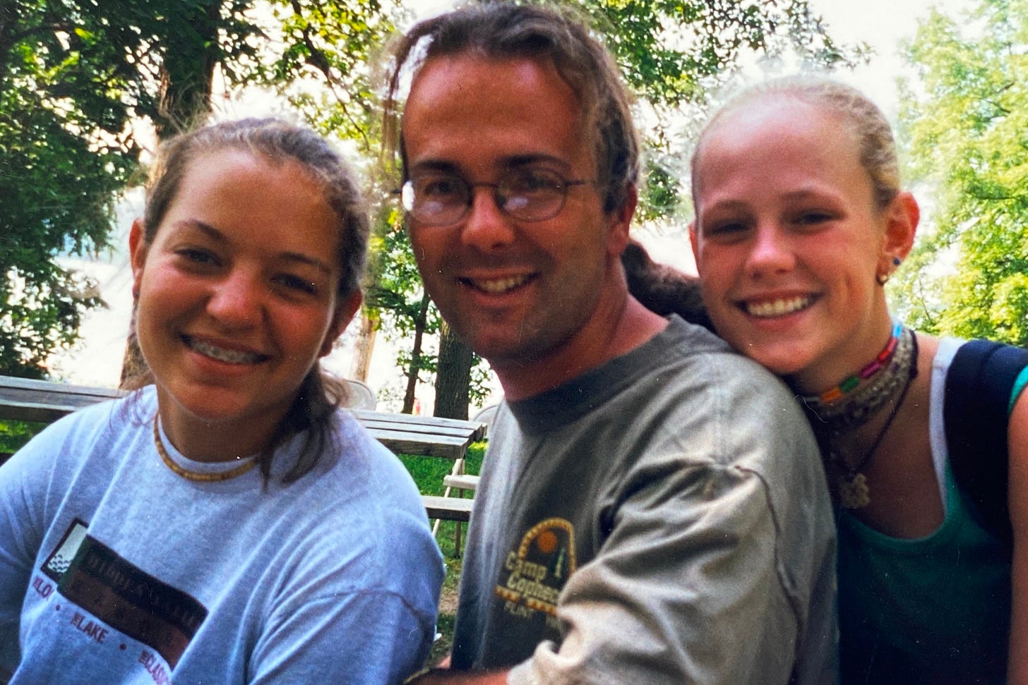 The Author at Summer Camp. With Abundant Hair