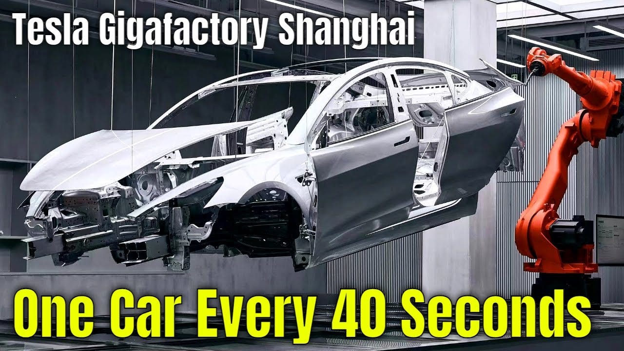 Tesla Makes An EV Every 40 Seconds At Gigafactory Shanghai