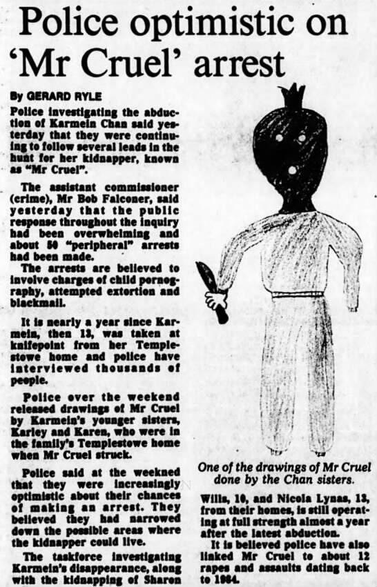A news article on the investigation of Mr. Cruel