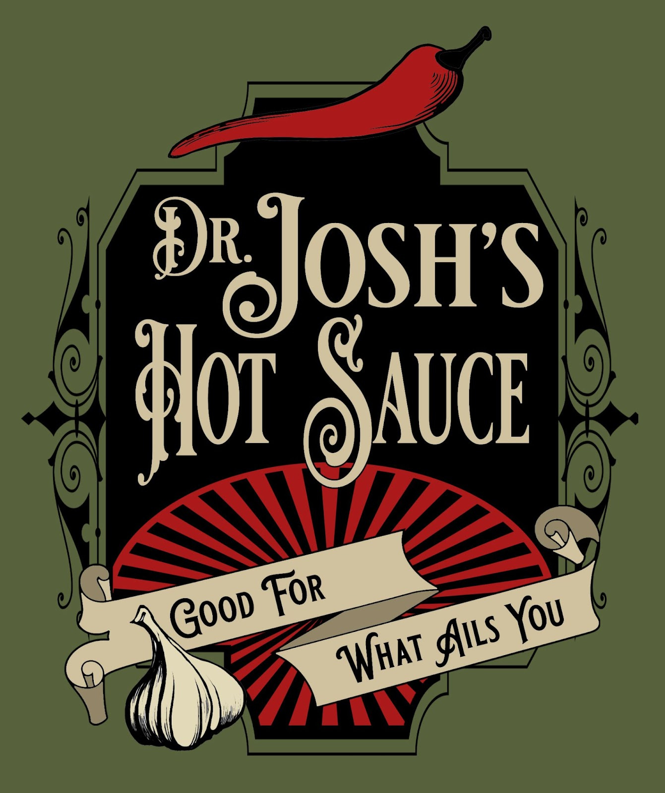 Dr. Josh's Hot Sauce label