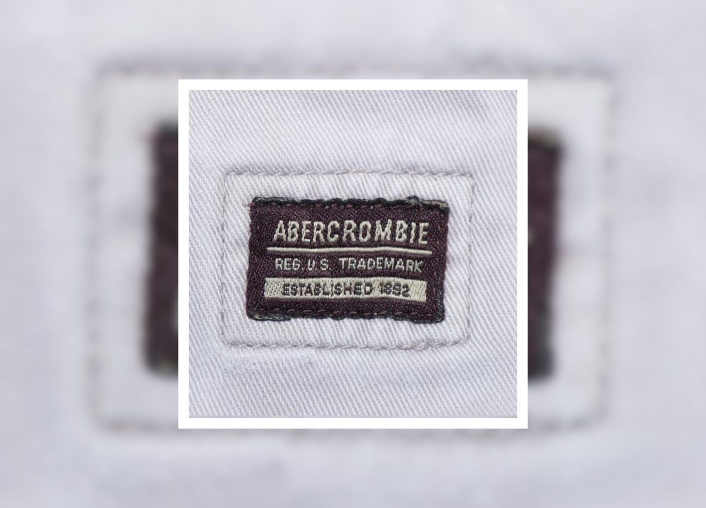 On Brand photo illustration of Abercrombie classic logo