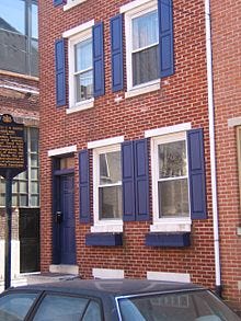 Frances Harper's home at 1006 Bainbridge Street, Philadelphia, built ca. 1870. Harper lived here through her old age until her death in 1911.