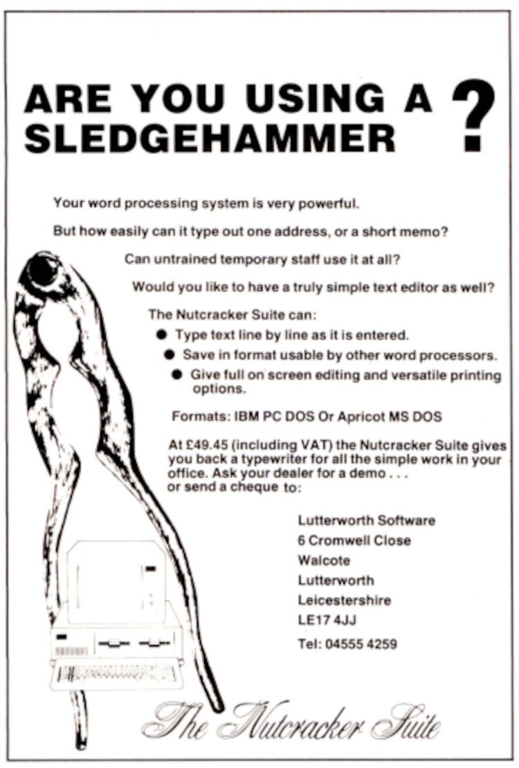 From the January 1985 issue of Personal Computer World magazine