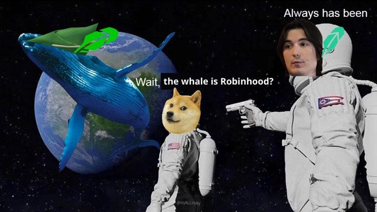  Internet sleuths have uncovered that Robinhood Crypto is likely the DH5 GigaWhale