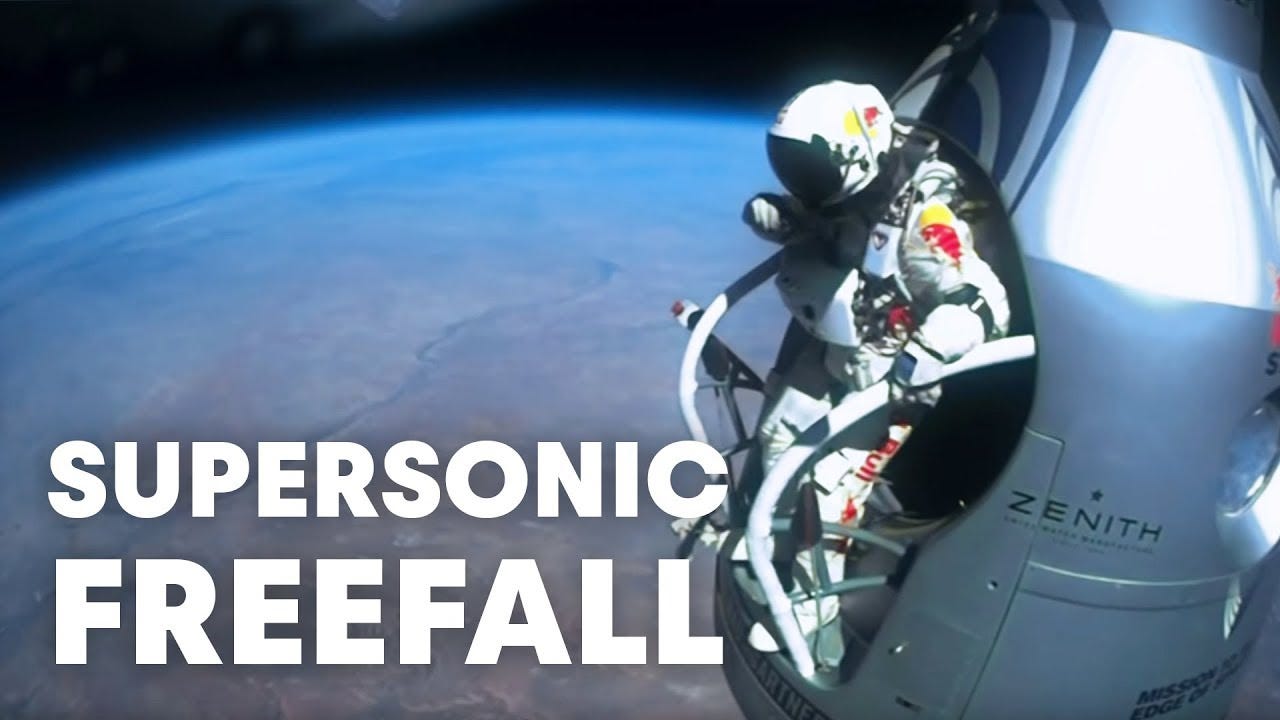 Felix Baumgartner's supersonic freefall from 128k' - Mission Highlights