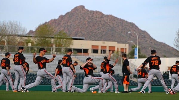 san francisco giants at bottom of cactus league 20154