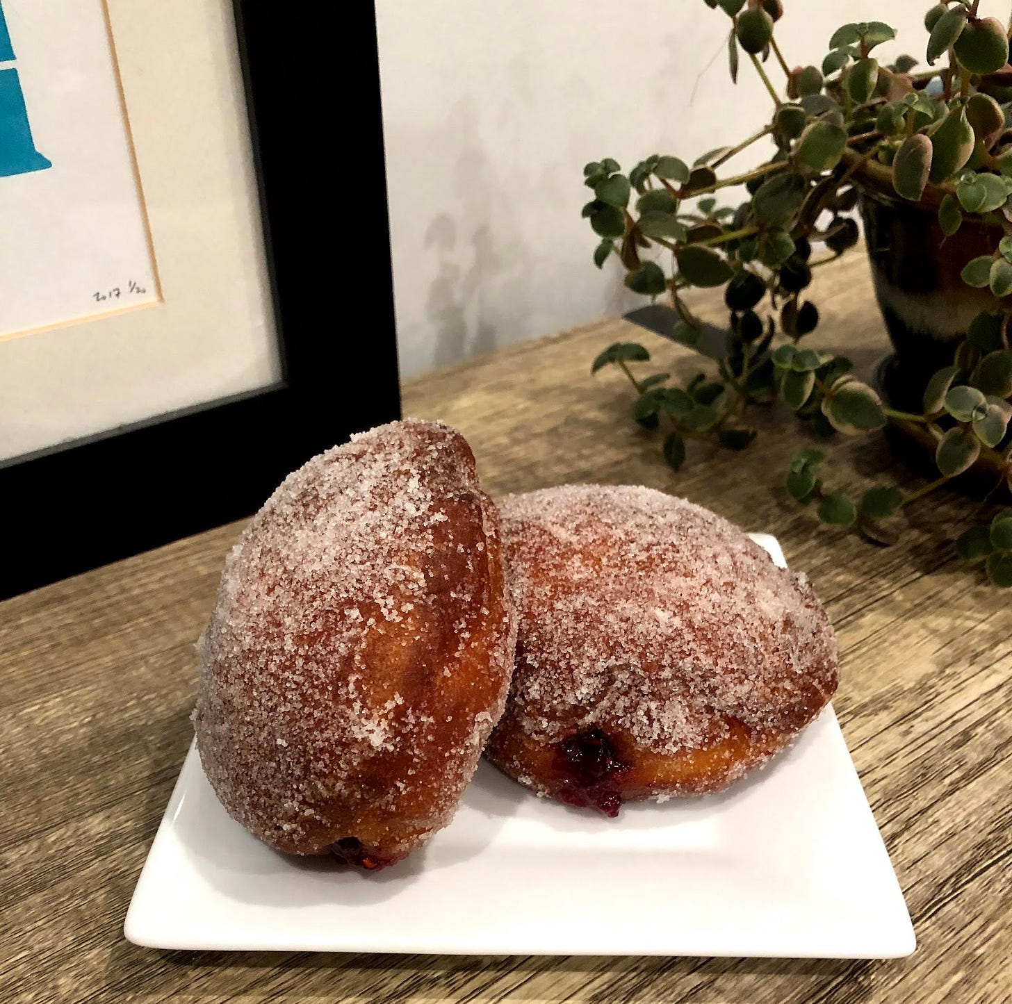homemade pączki