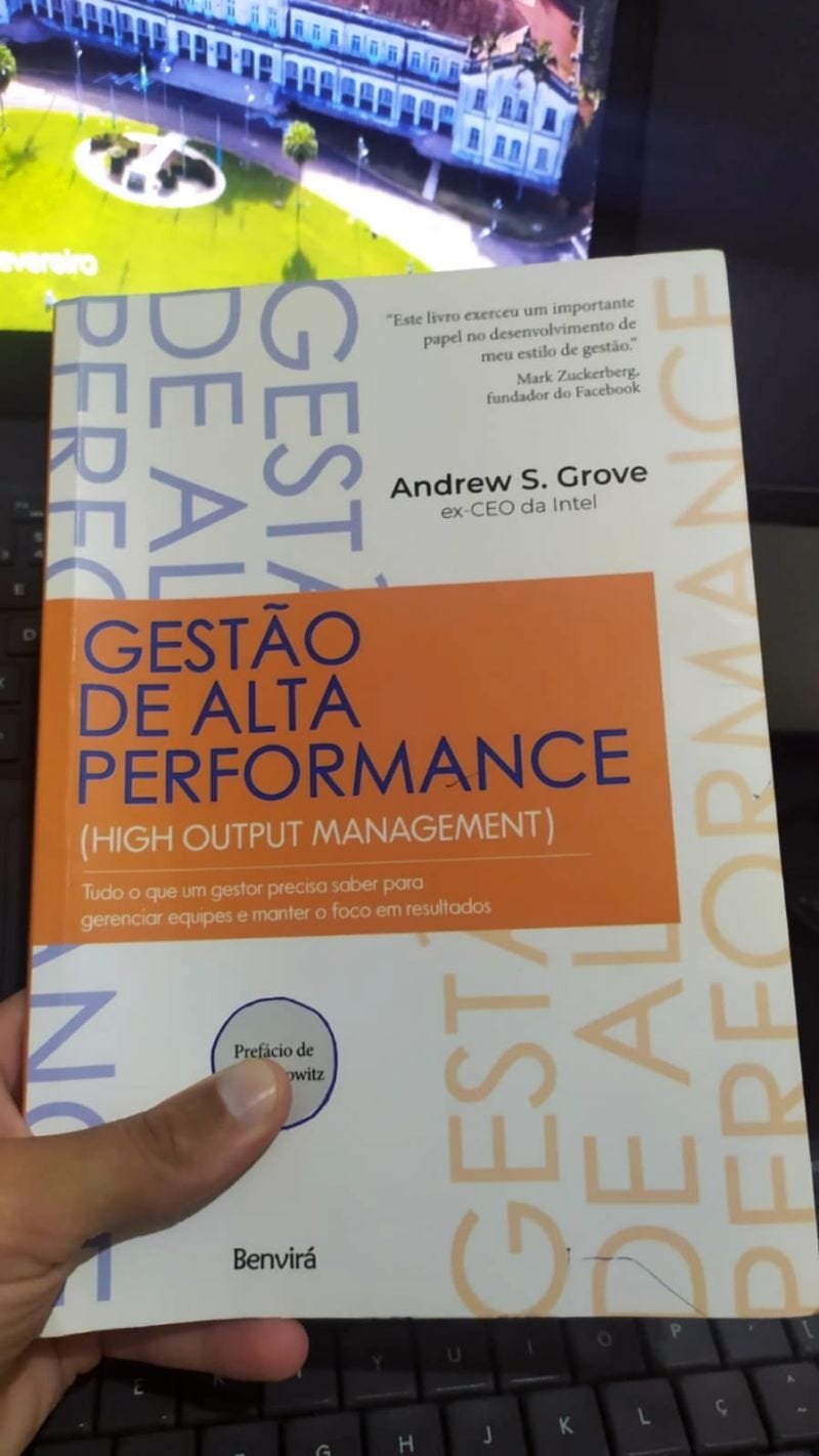 Livro - Gestão de alta performance de Andrew S. Grove