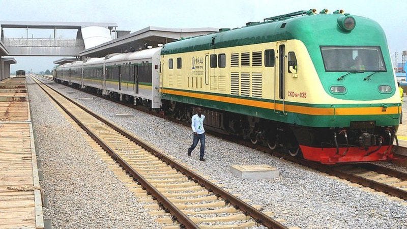FILE: Nigerian trains [Photo: TW @MinTransportNG]