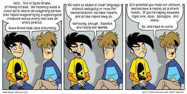 Bullies, Dickwolves and Apologies (Or: The Problem With Penny-Arcade)