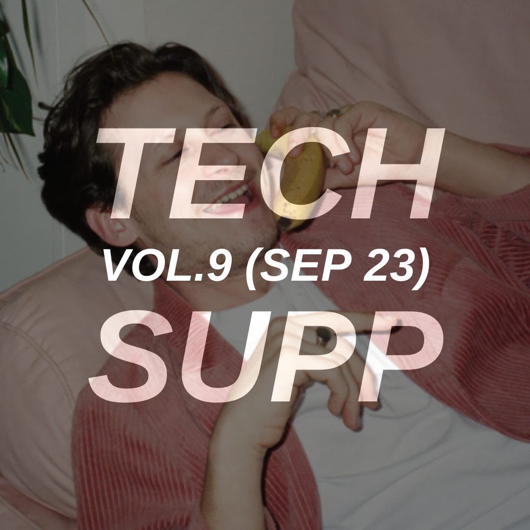 Playlist cover artwork featuring Barry Can’t Swim (DJ, producer) with the text “TECH SUPP VOL.9 (SEP 23)” overlaid.