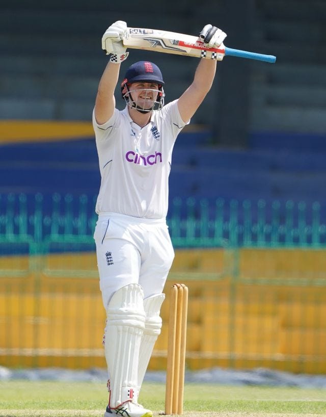 Alex Lees struck a 94-ball hundred on the opening day of England Lions' tour of Sri Lanka