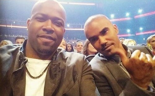 shemar moore with theif keith tisdeell