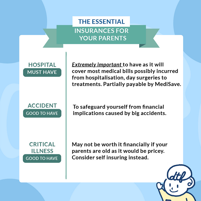 essential must-have insurance for your parents in Singapore