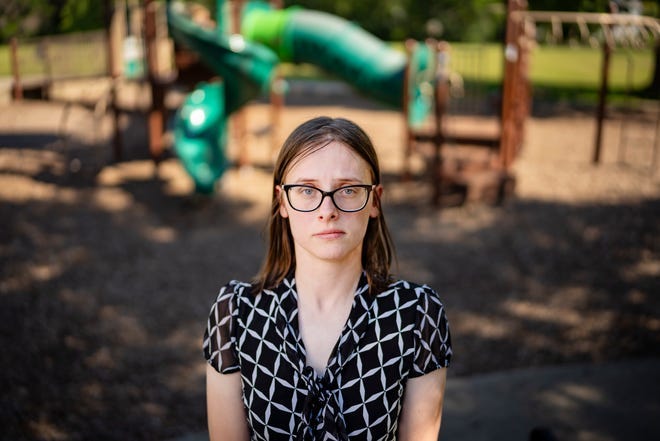 Madalin Akers stands for a photo at Wilson Park in West Des Moines, Wednesday, Aug. 7, 2024.