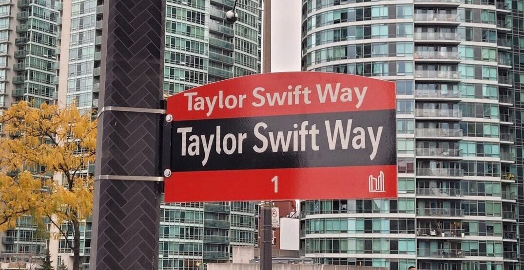 People are angry that Toronto has renamed a bunch of streets "Taylor Swift Way"