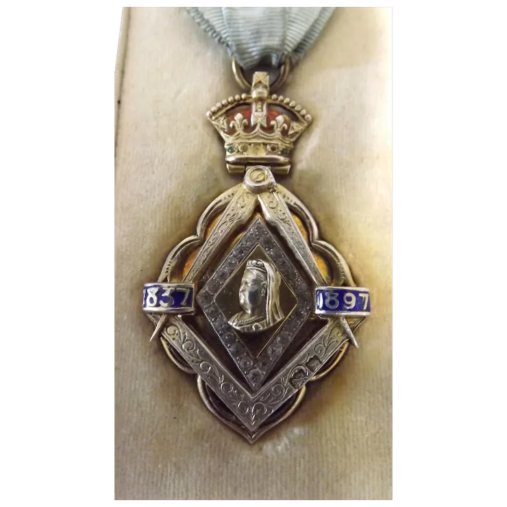 Masonic Jewel Queen Victoria's 60 Years Reign 1837-1897 - image 1 of 9