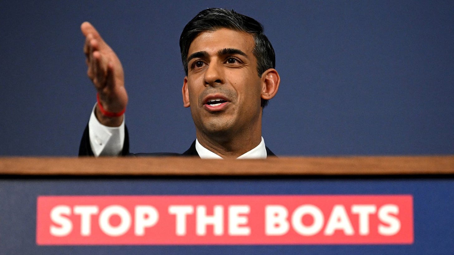 Rishi Sunak talks tough on immigration but the 'stop the boats' slogan is  not as straightforward as it seems | Politics News | Sky News