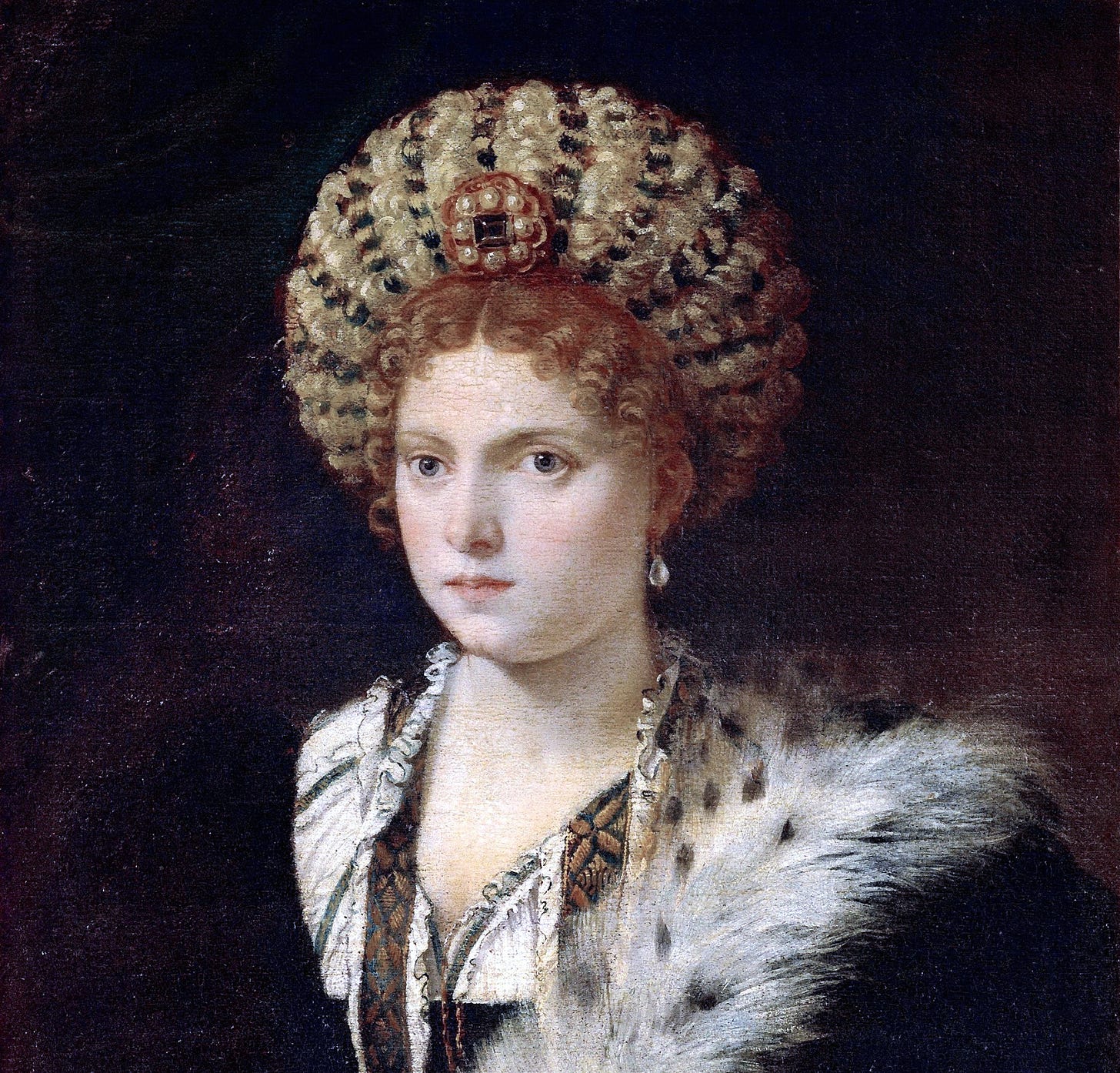 Titian, Isabella d'Este (Isabella in Black) – Smarthistory
