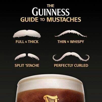 Nice Mustaches | Guinness recipes, Guinness advert, Guinness beer