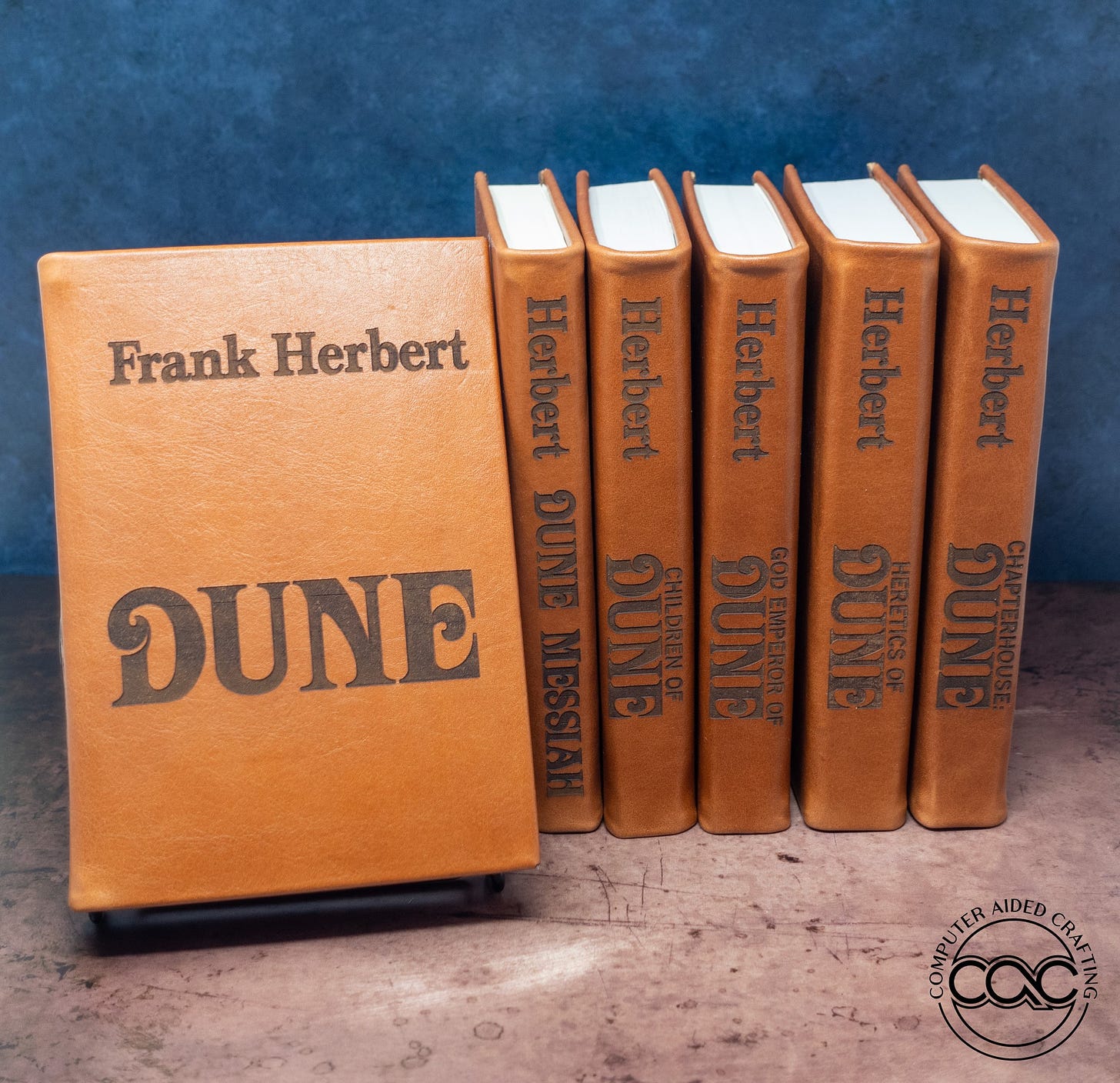 The Dune Saga by Frank Herbert Leather Bound — Computer Aided Crafting