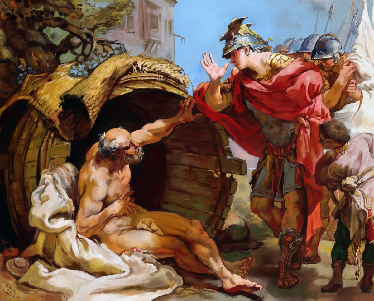 Diogenes and Alexander – After Gaetano Gandolfi – Luke Oram