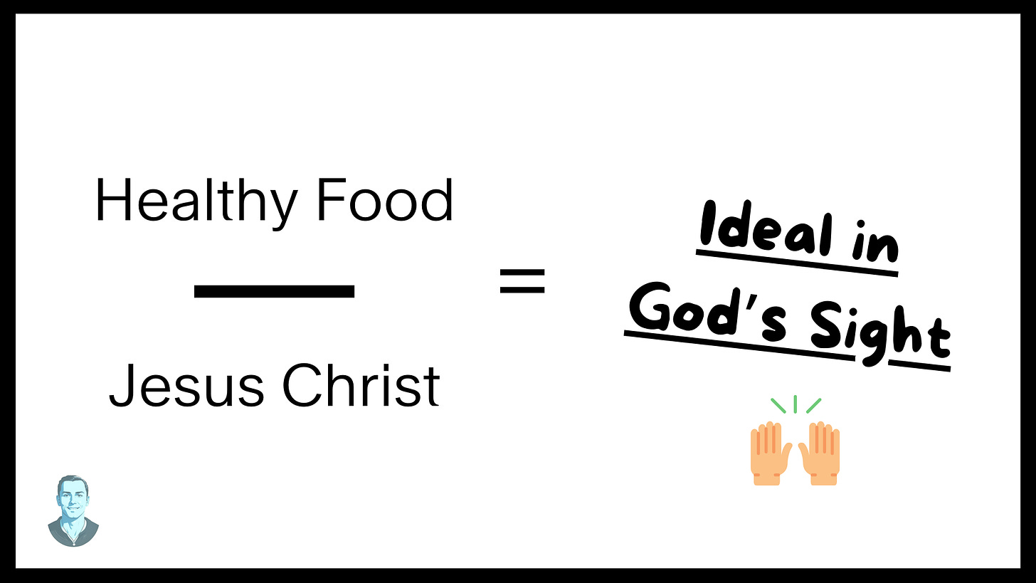 healthy food and faith diagram