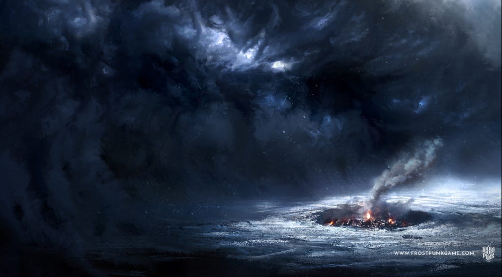 can we all appreciate how terrifying the final storm is : r/Frostpunk