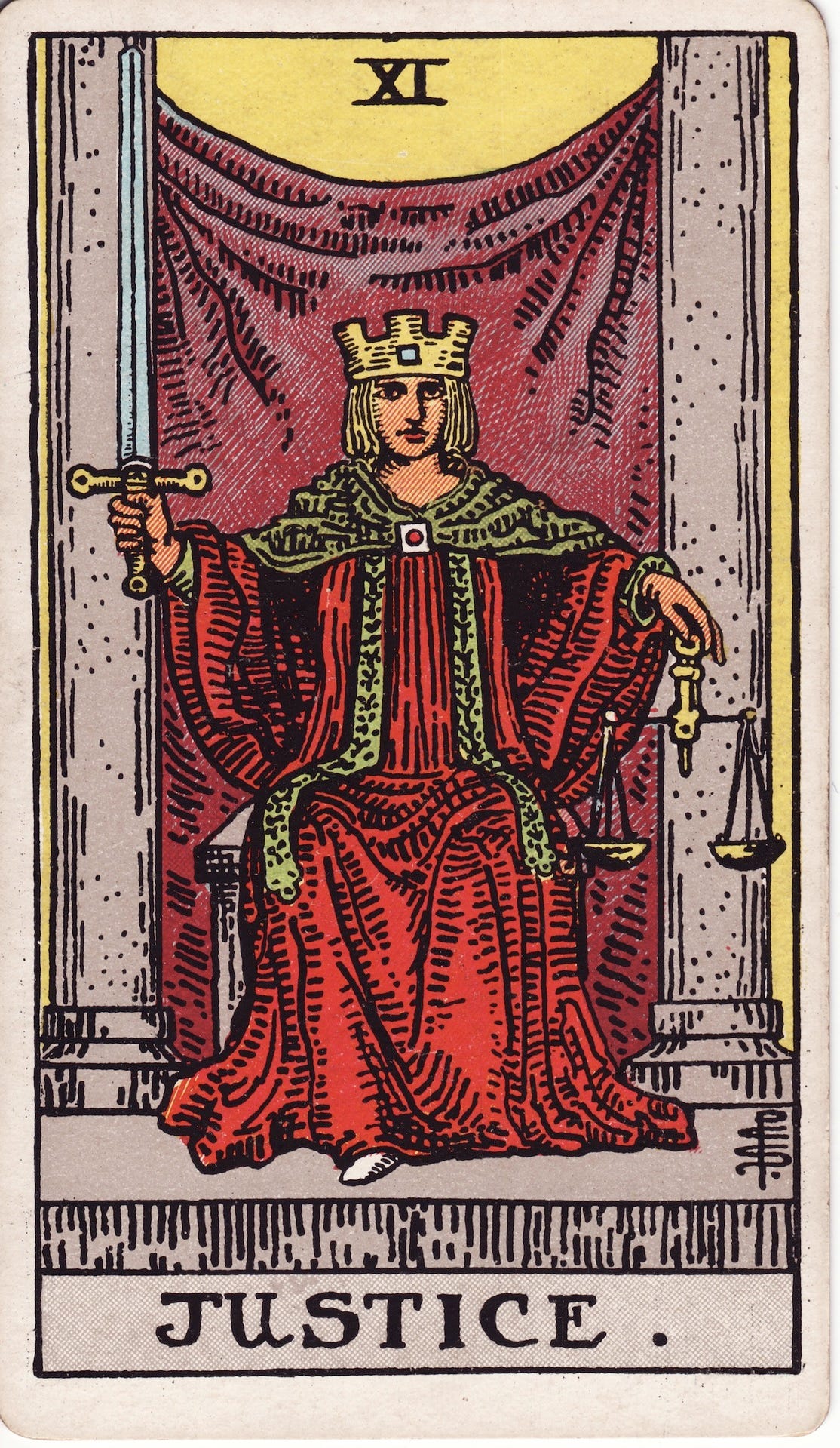 Justice (tarot card) - Wikipedia