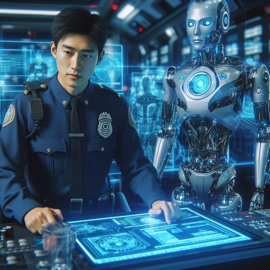 Space cops. Image by Bing.